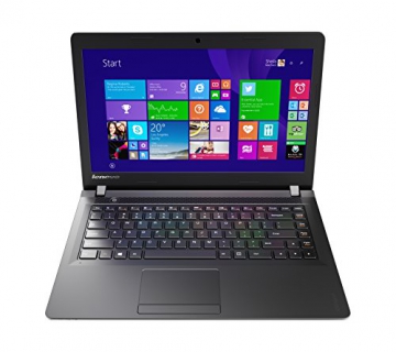 Lenovo 100 35,6 cm (14 Zoll HD) Notebook (Intel Celeron N2840, 2,6GHz, 2GB RAM, 250GB HDD, Intel HD, DOS) schwarz - 1