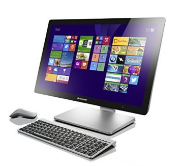 Lenovo A540 60,5cm (23,8 Zoll FHD LED) All-in-One Desktop-PC (Intel Core i5-4258U, 2,4GHz, 2,9GHz 8GB RAM, Hybrid 1 TB HDD (8GB SSHD), NVIDIA GeForce GT840A / 2 GB, Touchscreen, Win 8.1) silber