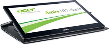 Acer Aspire R13 R7-371T-71H0 33,8 cm (13,3 Zoll WQHD) Convertible Notebook (Intel Core i7-5500U, 3,0GHz, 8GB RAM, 512GB SSD, Intel HD Graphics 5500, Multi-Touchscreen, Windows 8.1) grau
