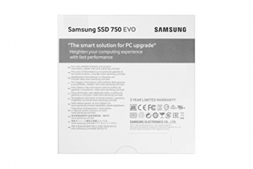 Samsung 750 EVO MZ-750500BW 500GB interne SSD (6,35 cm (2,5 Zoll)) schwarz
