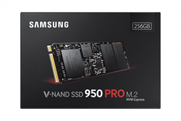 Samsung 950 Pro 256GB interne SSD (M.2 mit NVMe, PCI Express 3.0, bis max. 2.200MB/s) schwarz