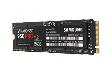 Samsung 950 Pro 256GB interne SSD (M.2 mit NVMe, PCI Express 3.0, bis max. 2.200MB/s) schwarz