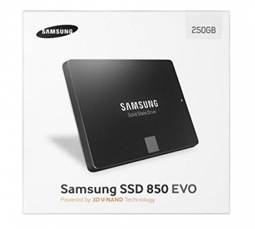 Samsung MZ-75E250B/EU 850 EVO interne SSD 250GB (6,4 cm (2,5 Zoll), SATA III) schwarz