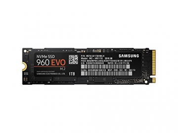 Samsung MZ-V6E1T0BW SSD 960 Evo NVMe M.2 1 TB mit bis zu 3.200MB/s sequentielle Lese und 1.900MB/s Schreibgeschwindigkeit -