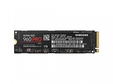 Samsung MZ-V6P1T0BW SSD 960 Pro NVMe M.2 1 TB mit bis zu 3.500MB/s sequentielle Lese und 2.100MB/s Schreibgeschwindigkeit -